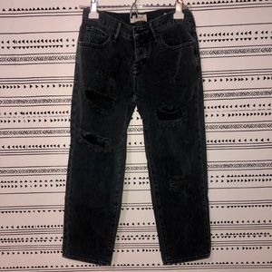 PACSUN Black ripped jeans